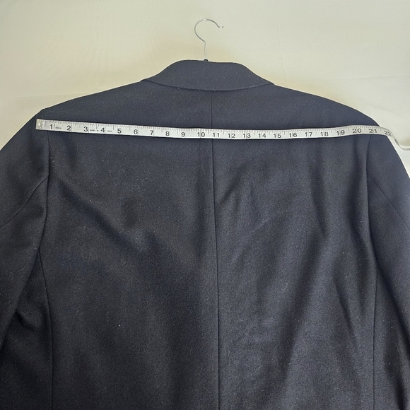 Nautica Batten Classic Fit Overcoat Jacket Wool Blend Black Size 48L NWT - Picture 14 of 16